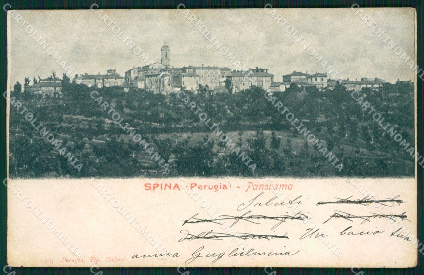Perugia Marsciano Spina cartolina QZ3240 – fronte