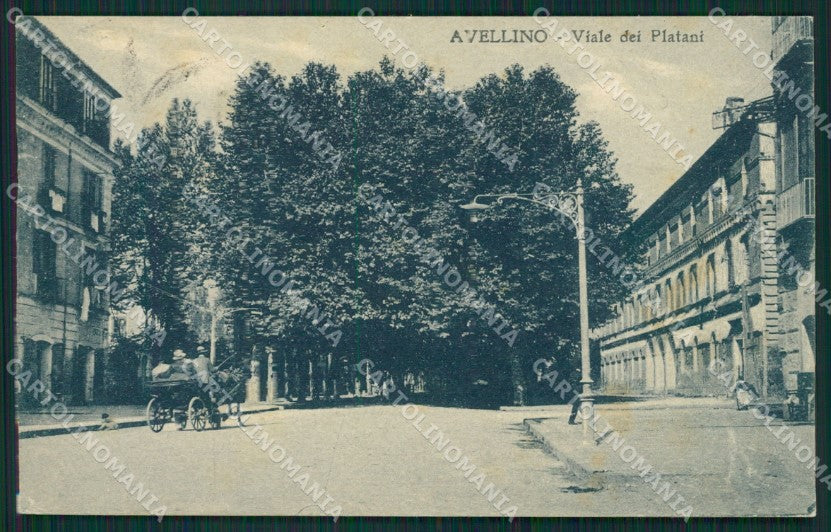 Avellino città RIFILATA cartolina QZ3287 – fronte