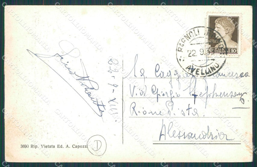 Avellino Bagnoli Irpino Altopiano Laceno Gregge cartolina QZ3298 – retro