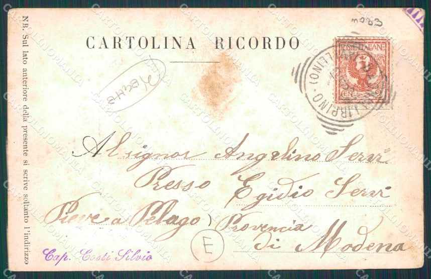 Avellino Bagnoli Irpino Militari PIEGHE cartolina QZ3300 – retro