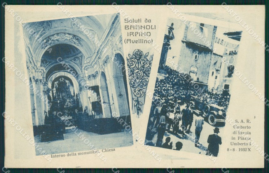 Avellino Bagnoli Irpino Savoia cartolina QZ3306 – fronte