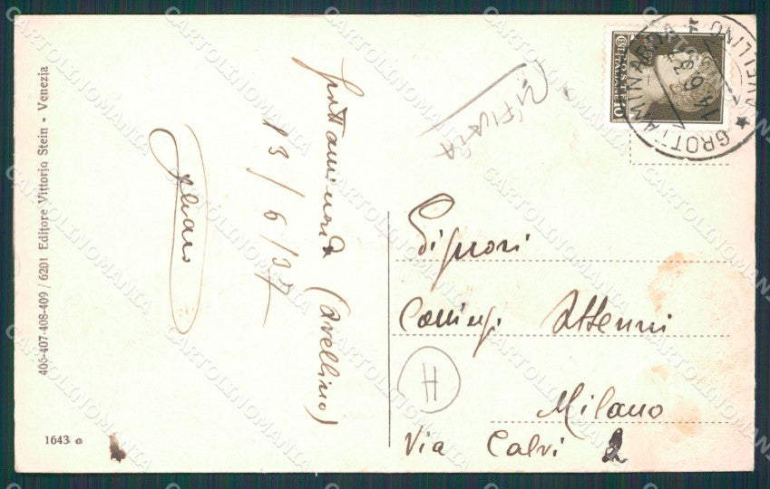 Avellino Grottaminarda Saluti da RIFILATA cartolina QZ3324 – retro