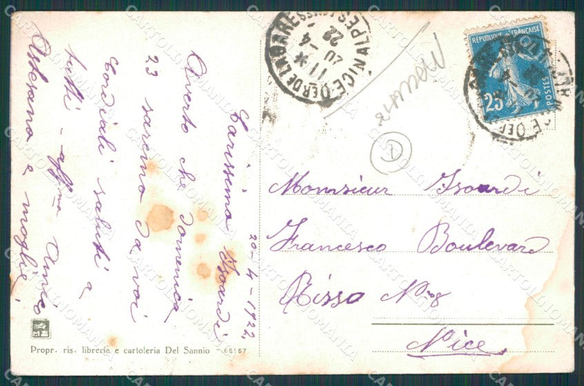 Benevento città MACCHIE cartolina QZ3329 – retro