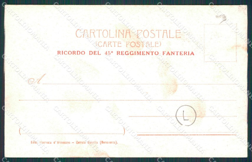 Benevento Cerreto Sannita Militari cartolina QZ3349 – retro