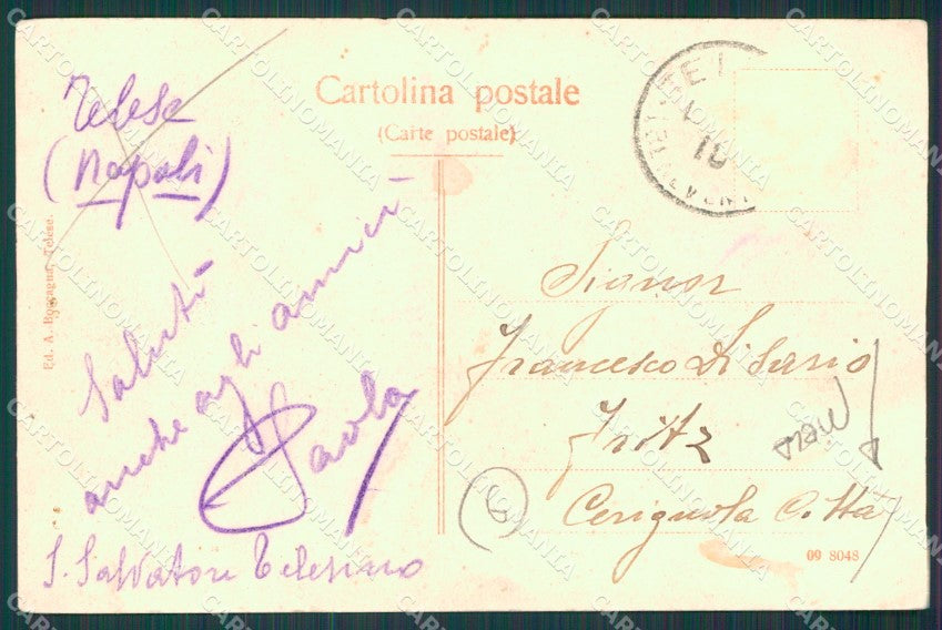 Benevento Telese PIEGA cartolina QZ3361 – retro