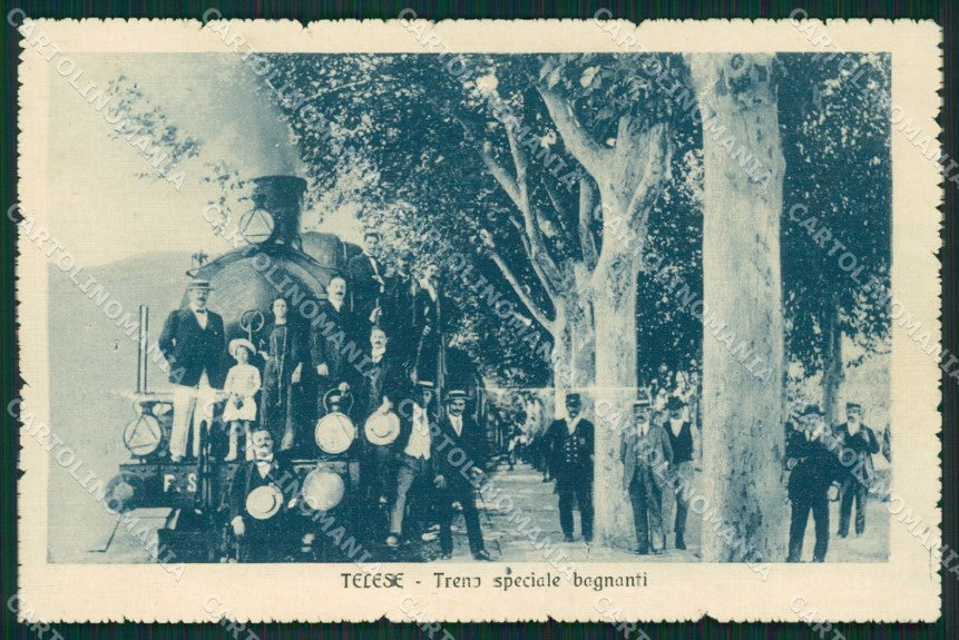 Benevento Telese Treno SCOLLATA cartolina QZ3364 – fronte