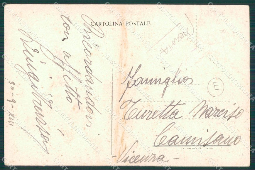 Benevento Frasso Telesino PIEGATA cartolina QZ3366 – retro