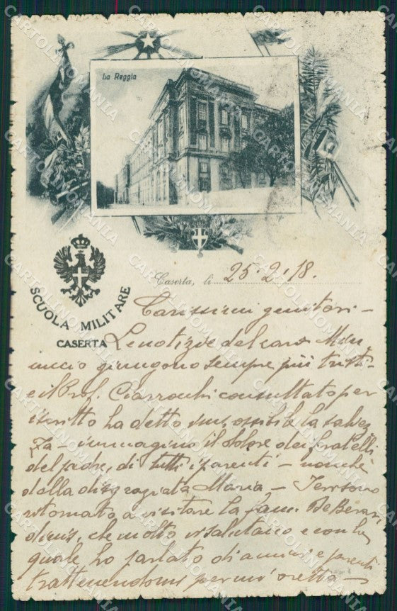 Caserta città Militari cartolina QZ3377 – fronte