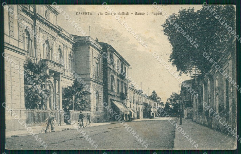 Caserta città PIEGHE cartolina QZ3382 – fronte