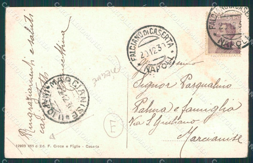 Caserta città PIEGHE cartolina QZ3382 – retro