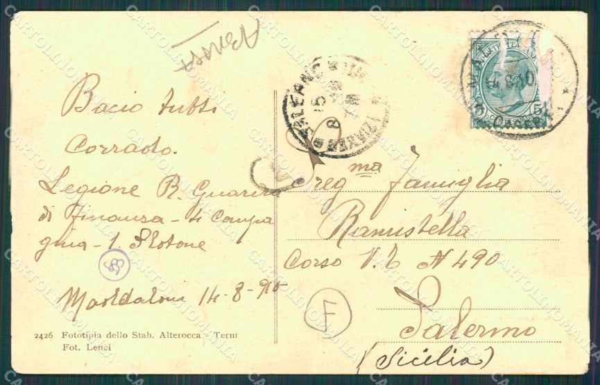 Caserta Maddaloni ABRASA cartolina QZ3418 – retro