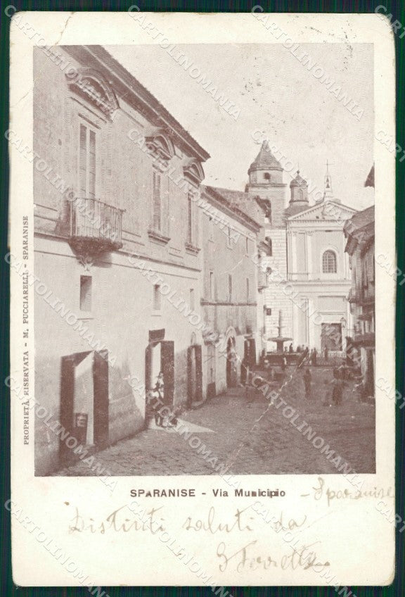 Caserta Sparanise PIEGHE cartolina QZ3439 – fronte