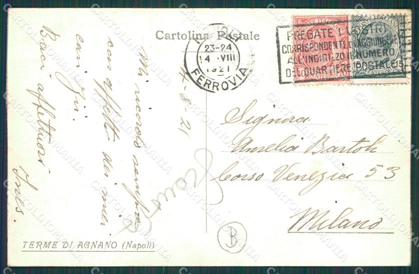 Napoli Agnano SCOLLATA cartolina QZ3465 – retro