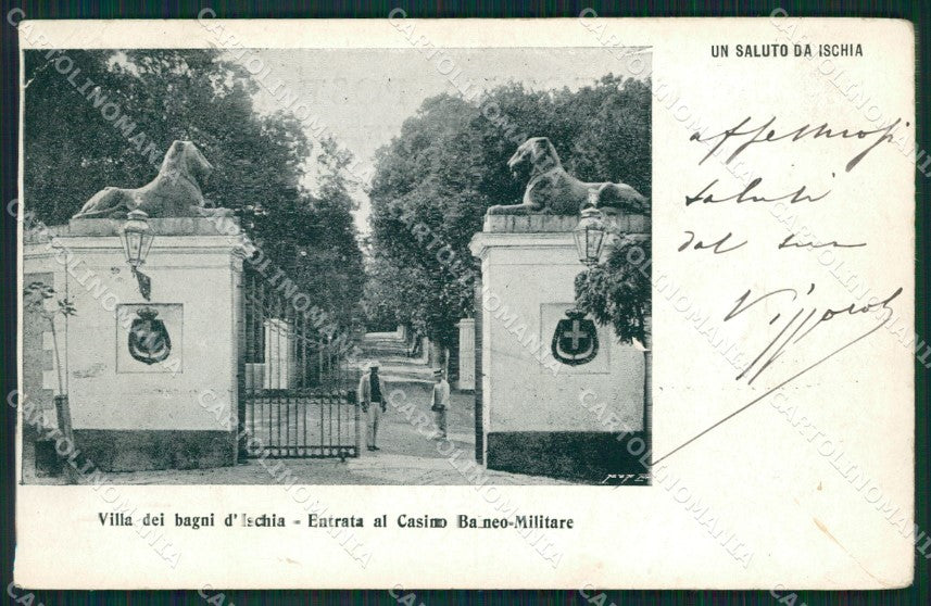 Napoli Isola Ischia PIEGHINE cartolina QZ3536 – fronte