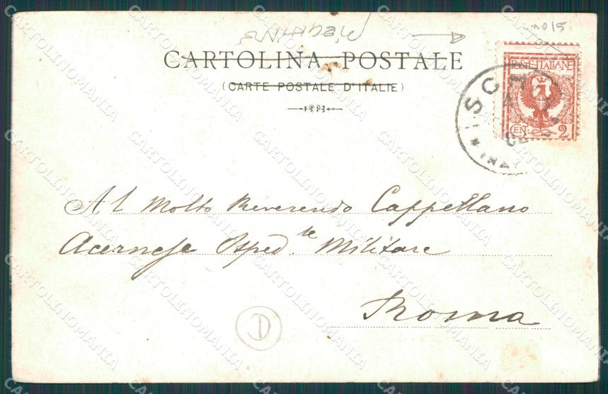 Napoli Isola Ischia PIEGHINE cartolina QZ3536 – retro
