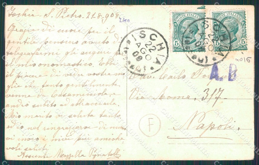 Napoli Isola Ischia Alterocca 3408 cartolina QZ3541 – retro