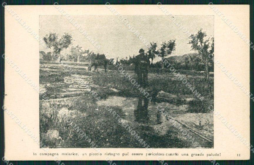 Napoli Portici Propaganda Antimalarica cartolina QZ3548 – fronte