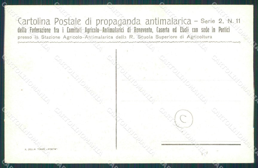Napoli Portici Propaganda Antimalarica cartolina QZ3548 – retro