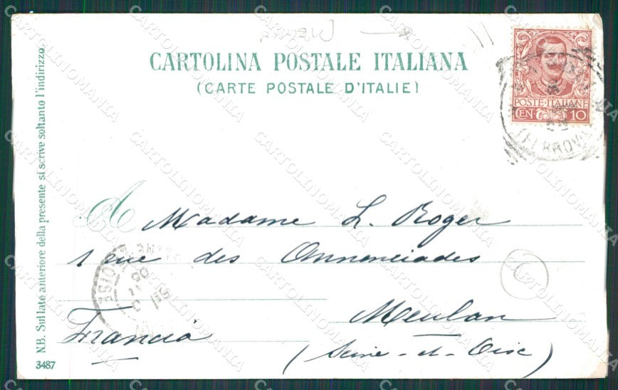 Napoli Pozzuoli Lago Averno cartolina QZ3565 – retro