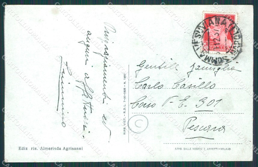 Napoli Somma Vesuviana PIEGHINA cartolina QZ3577 – retro