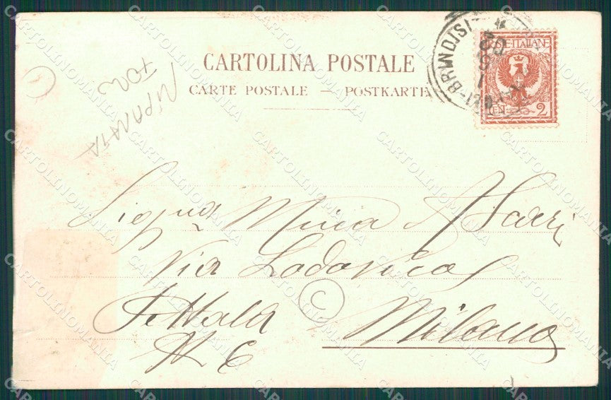 Napoli Pompei cartolina QZ3608 – retro