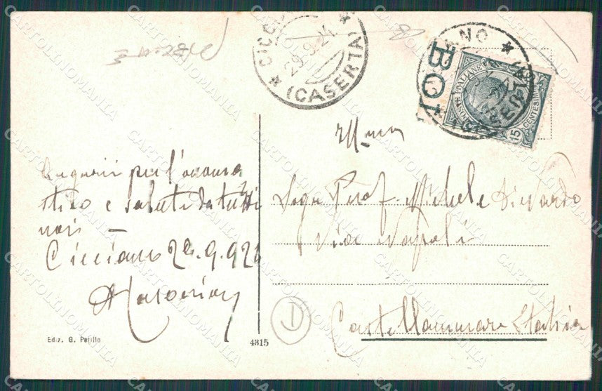 Napoli Cicciano PIEGHE cartolina QZ3619 – retro