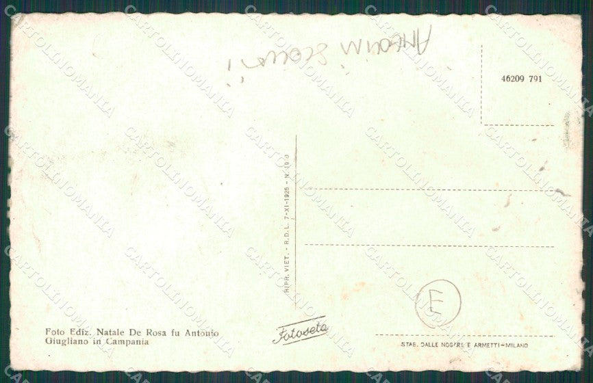 Napoli Giuliano ANGOLINI SCOLLATI cartolina QZ3633 – retro