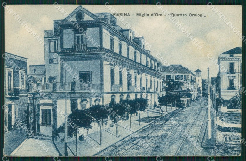 Napoli Resina PIEGHINE cartolina QZ3635 – fronte