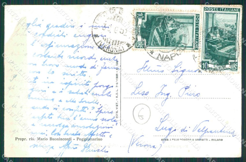 Napoli Poggiomarino cartolina QZ3644 – retro