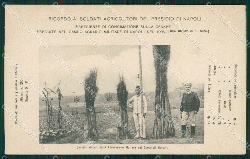 Napoli Militari RIFILATA cartolina QZ3654 – fronte