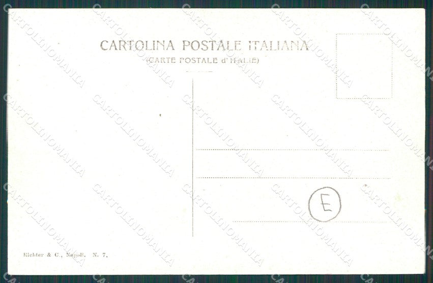 Napoli Vulcano Vesuvio Eruzione Boscotrecase cartolina QZ3686 – retro