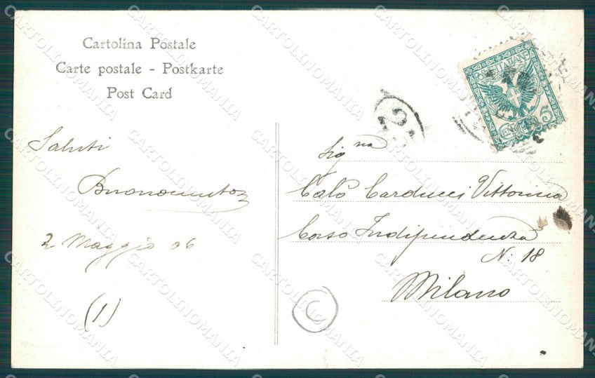 Napoli Vulcano Vesuvio Eruzione Alterocca 893 Foto cartolina QZ3718 – retro