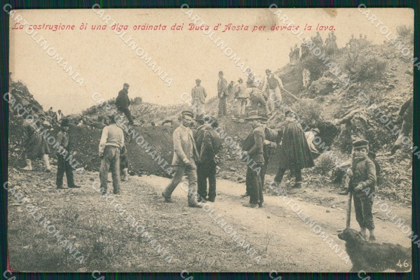 Napoli Vulcano Vesuvio Eruzione cartolina QZ3720 – fronte