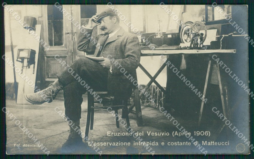 Napoli Vulcano Vesuvio Eruzione Alterocca 399 ? Foto cartolina QZ3733 – fronte