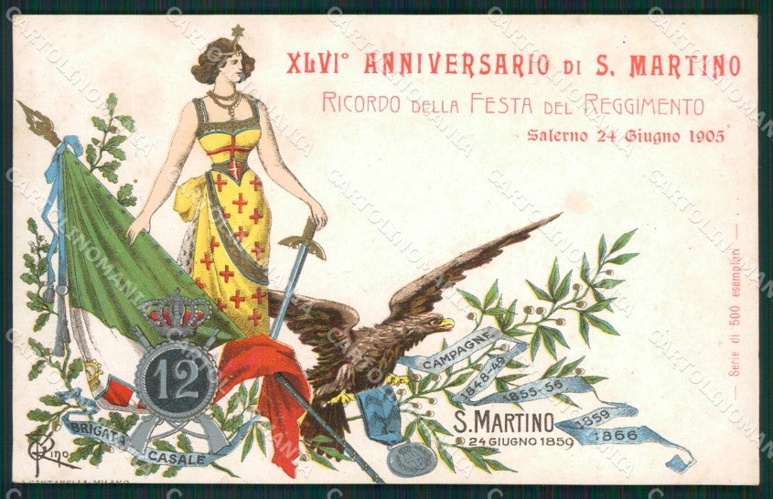 Salerno città Militari cartolina QZ3755 – fronte