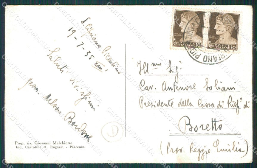 Salerno San Cipriano Picentino cartolina QZ3804 – retro