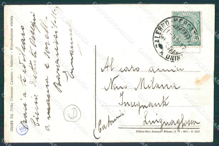 Salerno Baronissi cartolina QZ3805 – retro