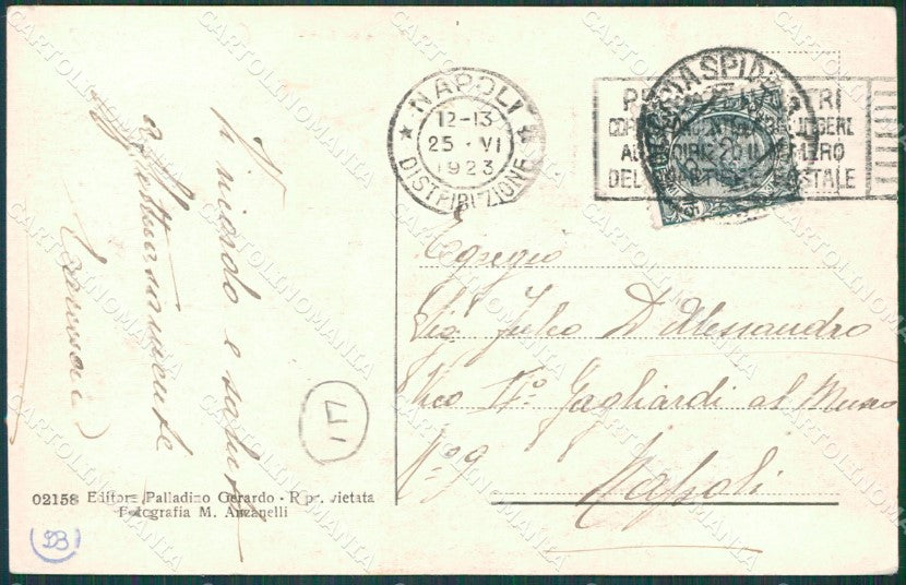 Salerno Roccadaspide cartolina QZ3815 – retro