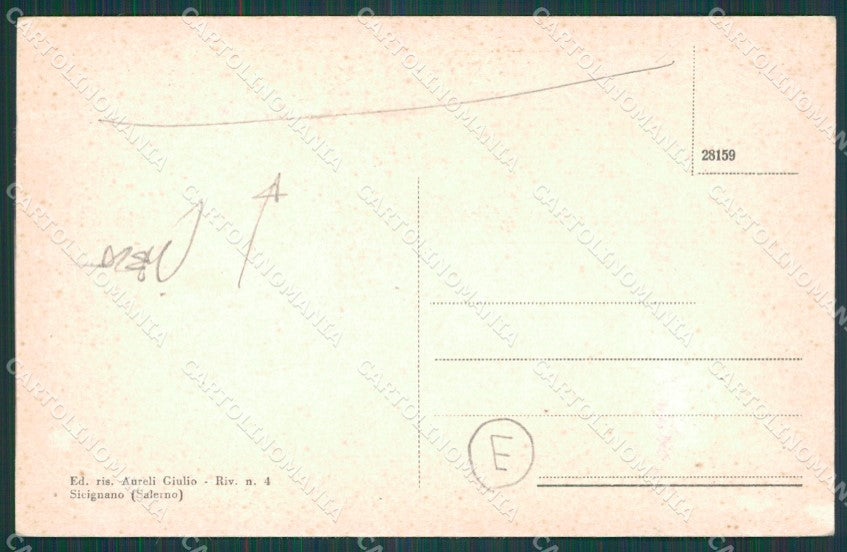 Salerno Sicignano Saluti da PIEGA cartolina QZ3818 – retro