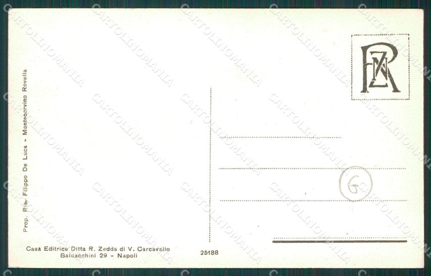Salerno Montecorvino Rovella cartolina QZ3843 – retro