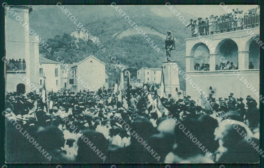 Salerno Montecorvino Rovella Inaugurazione Monumento Caduti cartolina QZ3861 – fronte