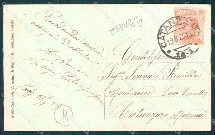 Catanzaro città Funicolare ABRASA cartolina QZ3863 – retro