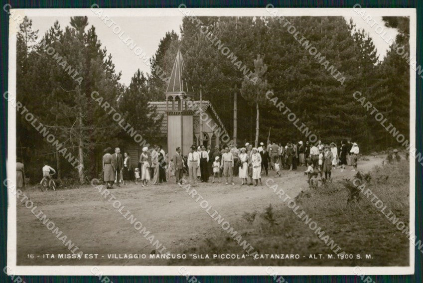 Catanzaro La Sila Villaggio Mancuso ABRASA foto cartolina QZ3867 – fronte