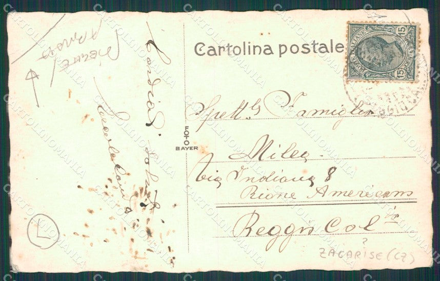 Catanzaro Zagarise ? PIEGHE ABRASA foto cartolina QZ3871 – retro