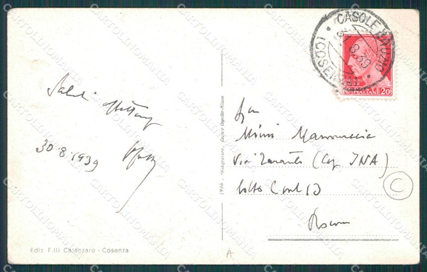 Cosenza città Poste cartolina QZ3873 – retro