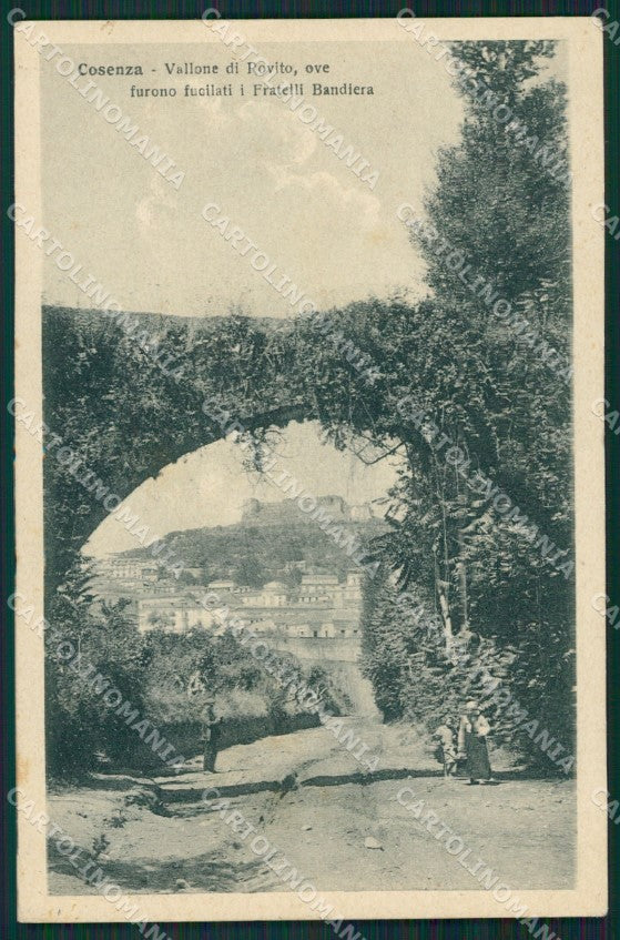 Cosenza città Fratelli Bandiera cartolina QZ3877 – fronte