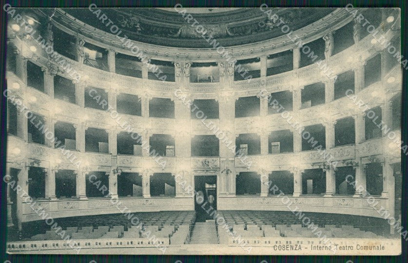 Cosenza città Teatro cartolina QZ3878 – fronte