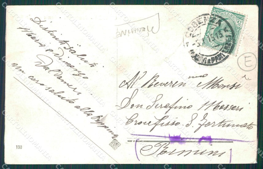 Cosenza città PIEGHINE cartolina QZ3889 – retro