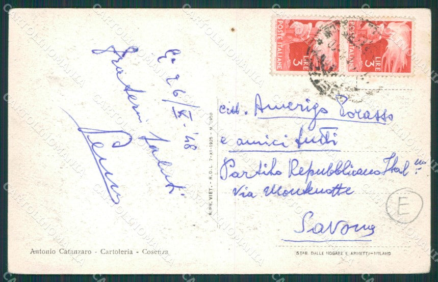 Cosenza città cartolina QZ3896 – retro