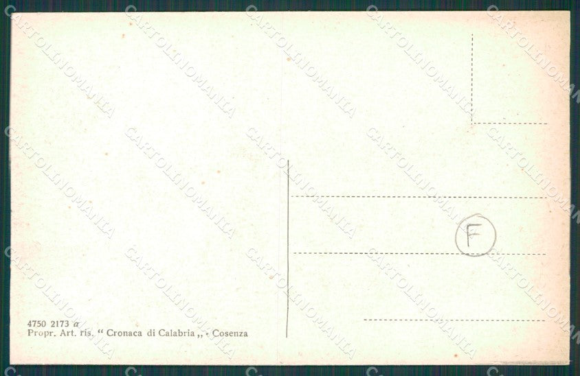 Cosenza città cartolina QZ3903 – retro